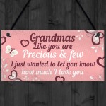 Grandma Keepsake Gift For Birthday Christmas Xmas Hanging Plaque