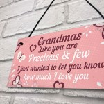 Grandma Keepsake Gift For Birthday Christmas Xmas Hanging Plaque