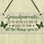 Handmade Plaque Grandparent Gifts For Grandma Grandpa Nan 