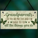 Handmade Plaque Grandparent Gifts For Grandma Grandpa Nan 