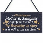 Mother And Daughter Keepsake Gift For Christmas Birthday Sign 