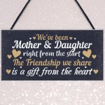 Mother And Daughter Keepsake Gift For Christmas Birthday Sign 