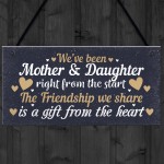 Mother And Daughter Keepsake Gift For Christmas Birthday Sign 