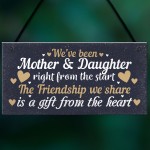 Mother And Daughter Keepsake Gift For Christmas Birthday Sign 