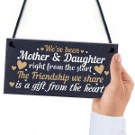 Mother And Daughter Keepsake Gift For Christmas Birthday Sign 