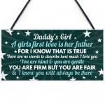 Daddys Girl Sign FATHERS DAY Birthday Christmas Gift For Dad