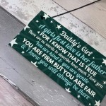 Daddys Girl Sign FATHERS DAY Birthday Christmas Gift For Dad