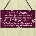 Birthday Christmas Gift For Mum Plaque Special Thank You Gifts