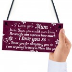 Birthday Christmas Gift For Mum Plaque Special Thank You Gifts