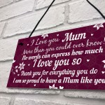 Birthday Christmas Gift For Mum Plaque Special Thank You Gifts