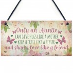 Auntie Ornament Keepsake Gift Auntie Quote Plaque Birthday Gift