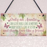 Auntie Ornament Keepsake Gift Auntie Quote Plaque Birthday Gift