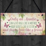 Auntie Ornament Keepsake Gift Auntie Quote Plaque Birthday Gift