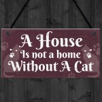 Funny Cat Quote Signs For Home Plaque Shabby Chic Cat House Gift