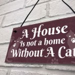 Funny Cat Quote Signs For Home Plaque Shabby Chic Cat House Gift