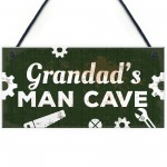 Grandads Man Cave Plaque Grandad Gifts For Christmas Gifts