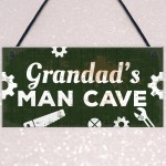 Grandads Man Cave Plaque Grandad Gifts For Christmas Gifts