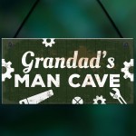 Grandads Man Cave Plaque Grandad Gifts For Christmas Gifts