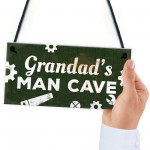 Grandads Man Cave Plaque Grandad Gifts For Christmas Gifts