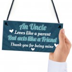 Quirky Birthday Christmas Gifts For Uncle Plaque From Niece