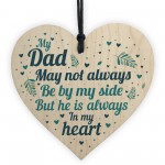 Dad Father Memorial Plaques In Memory Wood Heart Sign Memorial 