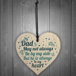 Dad Father Memorial Plaques In Memory Wood Heart Sign Memorial 