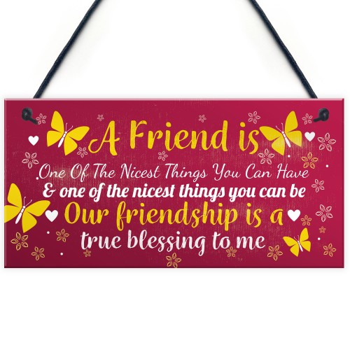 THANK YOU Gift Plaque For Bestfriend Birthday Christmas Keepsake