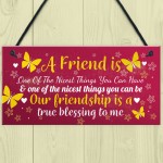 THANK YOU Gift Plaque For Bestfriend Birthday Christmas Keepsake