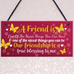 THANK YOU Gift Plaque For Bestfriend Birthday Christmas Keepsake