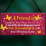 THANK YOU Gift Plaque For Bestfriend Birthday Christmas Keepsake