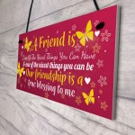 THANK YOU Gift Plaque For Bestfriend Birthday Christmas Keepsake