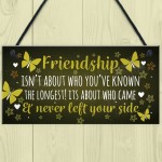 FRIENDSHIP Keepsake Plaque Hanging Sign Gift For Best Friend