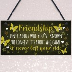 FRIENDSHIP Keepsake Plaque Hanging Sign Gift For Best Friend