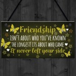 FRIENDSHIP Keepsake Plaque Hanging Sign Gift For Best Friend