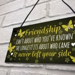 FRIENDSHIP Keepsake Plaque Hanging Sign Gift For Best Friend