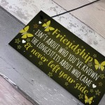 FRIENDSHIP Keepsake Plaque Hanging Sign Gift For Best Friend