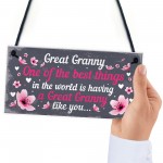 Great Granny Plaque Sign Grandparent Gifts From Grandchildren