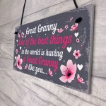 Great Granny Plaque Sign Grandparent Gifts From Grandchildren