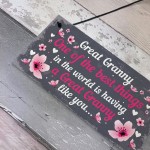 Great Granny Plaque Sign Grandparent Gifts From Grandchildren