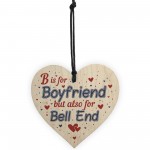 Boyfriend Funny Gifts For Birthday Christmas Wood Heart Keepsake