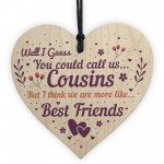 Cousin Gifts Christmas Wooden Heart Plaque Gifts For Boys Girls 