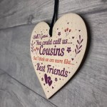 Cousin Gifts Christmas Wooden Heart Plaque Gifts For Boys Girls 