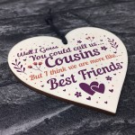 Cousin Gifts Christmas Wooden Heart Plaque Gifts For Boys Girls 