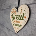 Great Grandma Birthday Christmas Card Gifts Wooden Heart Gift