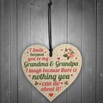 Gifts For Grandma Grandpa Birthday Christmas Heart THANK YOU