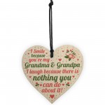 Gifts For Grandma Grandpa Birthday Christmas Heart THANK YOU