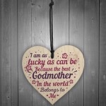 Godmother Gifts Thank You Gifts Wood Heart Plaque Godparent