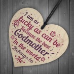 Godmother Gifts Thank You Gifts Wood Heart Plaque Godparent