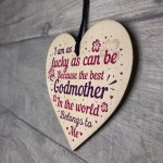 Godmother Gifts Thank You Gifts Wood Heart Plaque Godparent