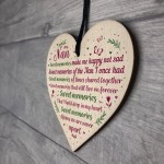 Nan And Grandad Memorial Plaques Wooden Heart Sign Ornament